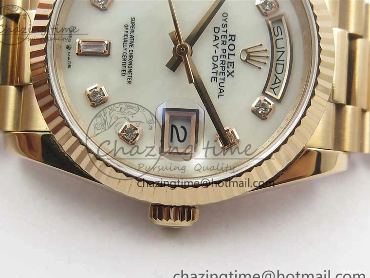 Dial Maker President 36 Edition on Markers Bp Day-Date MOP Crystral 128239 Best Bracelet RG RG White 0220